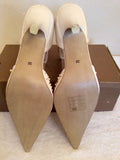 BRAND NEW MENBUR IVORY SATIN PEARL & JEWEL TRIM BRIDAL SHOES SIZE 5/38 - Whispers Dress Agency - Sold - 4