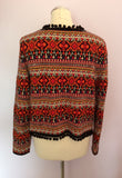 MONSOON MULTI COLOURED WOOL BLEND CARDIGAN SIZE L - Whispers Dress Agency - Womens Knitwear - 3