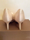 BRAND NEW MENBUR IVORY SATIN FAUX FUR TRIM BRIDAL SHOES SIZE 4/37 - Whispers Dress Agency - Womens Heels - 5