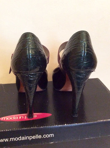 Moda In Pelle Pink, Black & Green Mary Jane Heels Size 6/39 - Whispers Dress Agency - Sold - 5