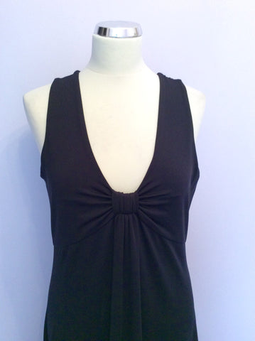 Hobbs Dark Blue Cut Out Back Maxi Dress Size 12 - Whispers Dress Agency - Womens Dresses - 2