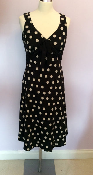 Kaliko Black & White Spot Dress Size 10 - Whispers Dress Agency - Womens Dresses - 1