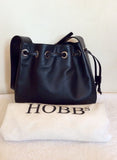 Hobbs Black Leather Drawstring Shoulder Bag - Whispers Dress Agency - Shoulder Bags - 2