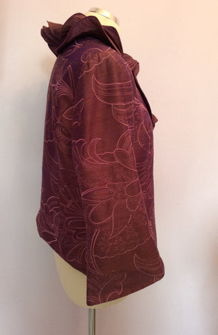 Paule Vasseur Wine Silk Jacket, Top & Long Skirt Size 16 - Whispers Dress Agency - Womens Special Occasion - 3