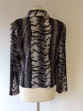 JOSEPH RIBKOFF BLACK & WHITE PRINT TOP & JACKET SIZE 16 - Whispers Dress Agency - Sold - 4