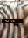 Marc Aurel Grey & Black Gingham Check & Stripe Cotton Dress Size 40 UK 12 - Whispers Dress Agency - Womens Dresses - 4