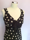 Kaliko Black & White Spot Dress Size 10 - Whispers Dress Agency - Womens Dresses - 2