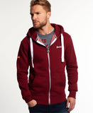 Brand New Superdry Burgundy Zip Up Hoodie Top Size XL - Whispers Dress Agency - Sold - 2