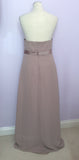 Brand New Pronuptia Mocha Soft Chiffon Long Evening Dress Size 14 - Whispers Dress Agency - Womens Dresses - 2