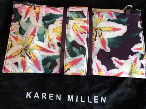 Karen Millen Floral Print Strapless Dress Size 12 & Matching Bag - Whispers Dress Agency - Womens Dresses - 6