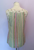 WHITE STUFF MULTICOLOURED STRIPE TOP SIZE 12 - Whispers Dress Agency - Womens Tops - 2