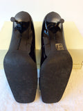 MARTINI OSVALDO ITALIAN BLACK PATENT LEATHER HEELS SIZE 7/40 - Whispers Dress Agency - Sold - 5