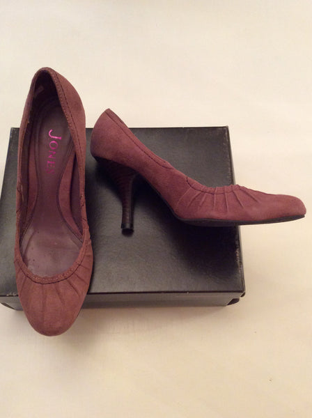 JONES THE BOOTMAKER DUSKY PINK SUEDE HEELS SIZE 5/38 - Whispers Dress Agency - Womens Heels - 1