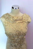 Vintage Wydale Gold Brocade Evening Dress Size 18 Fit 14/16 - Whispers Dress Agency - Sold - 2