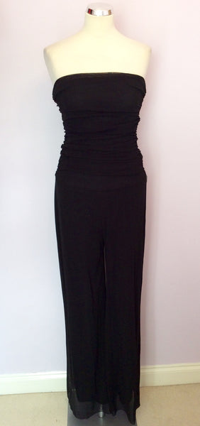 Joseph Ribkoff Black Strapless Occasion Jumpsuit Size 14 - Whispers Dress Agency - Sold - 1