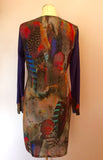 Ariana Purple & Multi Coloured Sequin Trim Dress Size 44 UK 16 - Whispers Dress Agency - Womens Dresses - 4