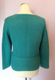 LK Bennett Turquoise Belted V Neck Cardigan Size M - Whispers Dress Agency - Sold - 2