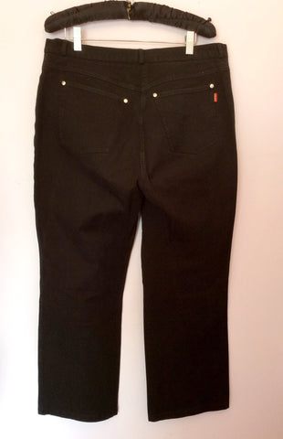 Olsen Black Straight Leg Jeans Size 18 - Whispers Dress Agency - Womens Jeans - 3