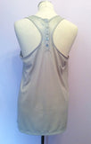 REISS LIGHT SILVER GREY SHIMMER VEST TOP SIZE S - Whispers Dress Agency - Womens T-Shirts & Vests - 2