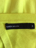 Karen Millen Bright Lime Green Lace Trim Jumper Size 3 UK 12/14 - Whispers Dress Agency - Sold - 4