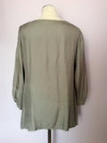 MARKS & SPENCER AUTOGRAPH SILVER GREY SILK JEWEL TRIM TOP SIZE 20 - Whispers Dress Agency - Womens Tops - 2