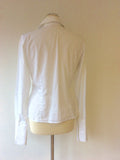 THOMAS PINK PLEATED FRONT WHITE FITTED SHIRT SIZE 12 - Whispers Dress Agency - Sold - 2