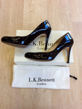 LK BENNETT SHILO BLACK PATENT LEATHER HEELS SIZE 6/39 - Whispers Dress Agency - Sold - 2