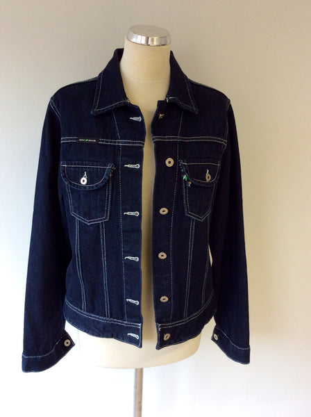 DKNY JEANS DARK BLUE DENIM JACKET SIZE XL - Whispers Dress Agency - Womens Coats & Jackets - 1