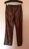 WHISTLES BROWN LONG JACKET & TROUSERS SUIT SIZE 8 - Whispers Dress Agency - Womens Suits & Tailoring - 6