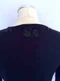 Coast Black Beaded Bolero Cardigan Size 12 - Whispers Dress Agency - Sold - 2