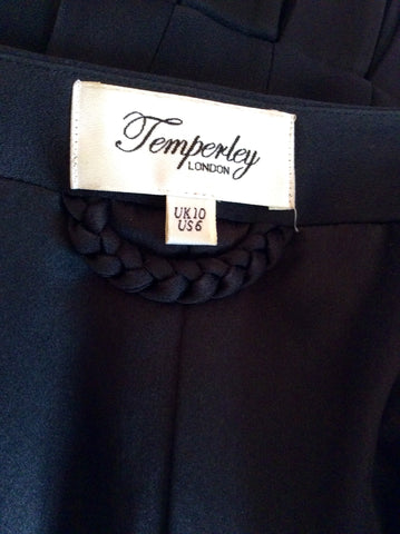 Temperley Black With Gold Metal Stud Trim Fitted Jacket Size 10 - Whispers Dress Agency - Womens Suits & Tailoring - 7