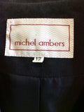 MICHEL AMBERS BLACK & WHITE JACKET, TOP & LONG WRAP SKIRT SUIT SIZE 12/14 - Whispers Dress Agency - Women suits & Tailoring - 8