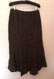 Penny Black Linen Calf Length Black Skirt Size 10 - Whispers Dress Agency - Womens Skirts - 2