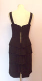 Temperley Black Tiered Occasion Dress Size 10 - Whispers Dress Agency - Womens Dresses - 6